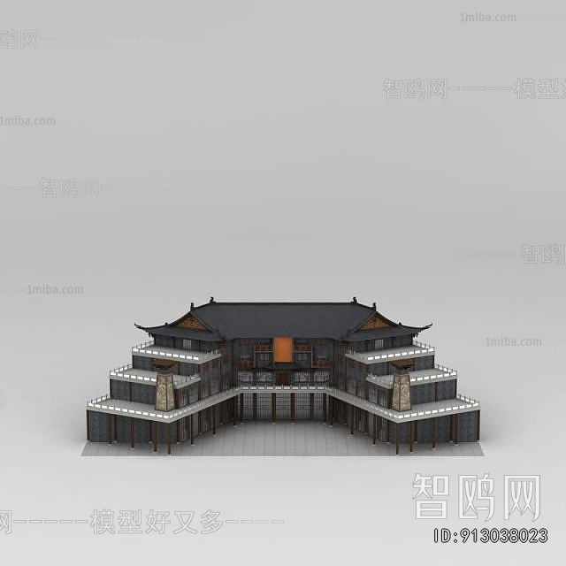 New Chinese Style Architecture Of Artistic Style