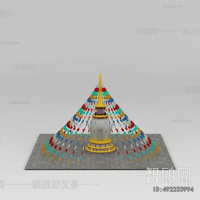 New Chinese Style Sculpture Sketch