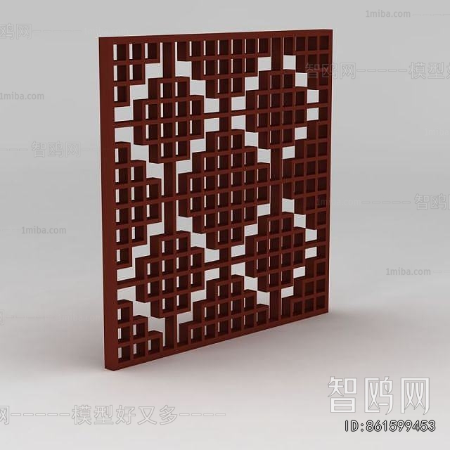 New Chinese Style Wooden Screen Partition