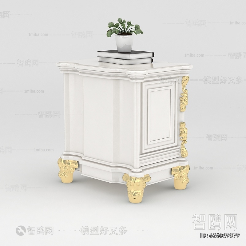 European Style Bedside Cupboard