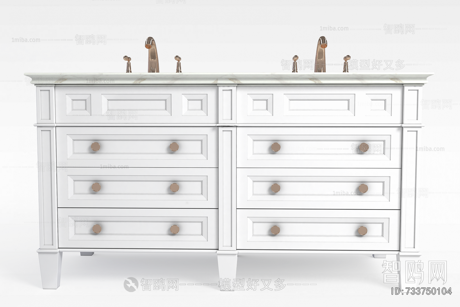 Simple European Style Bathroom Cabinet