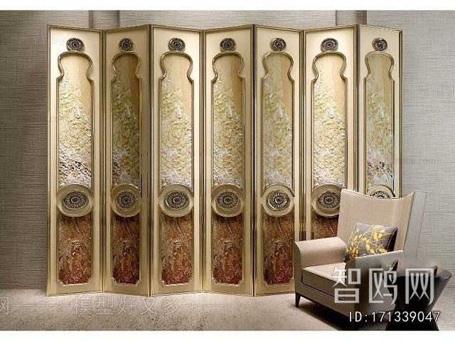 European Style Classical Style Metal Screen Partition