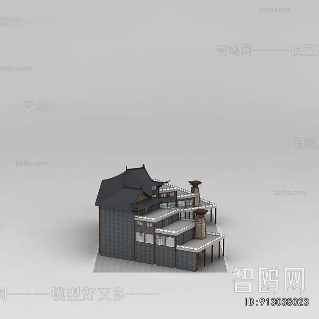 New Chinese Style Architecture Of Artistic Style