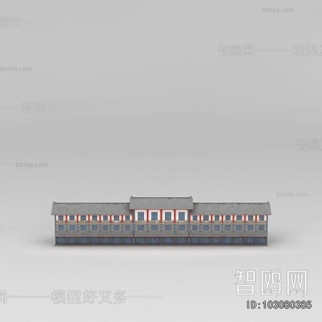 New Chinese Style Appearance Of Commercial Building