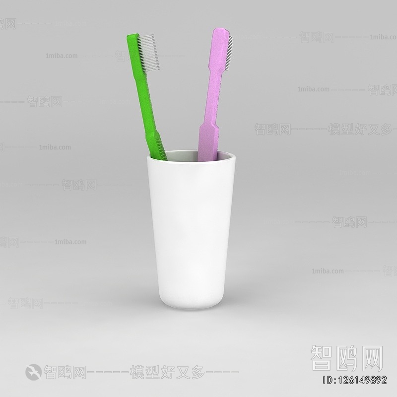 Modern Toothbrush And Toothpaste