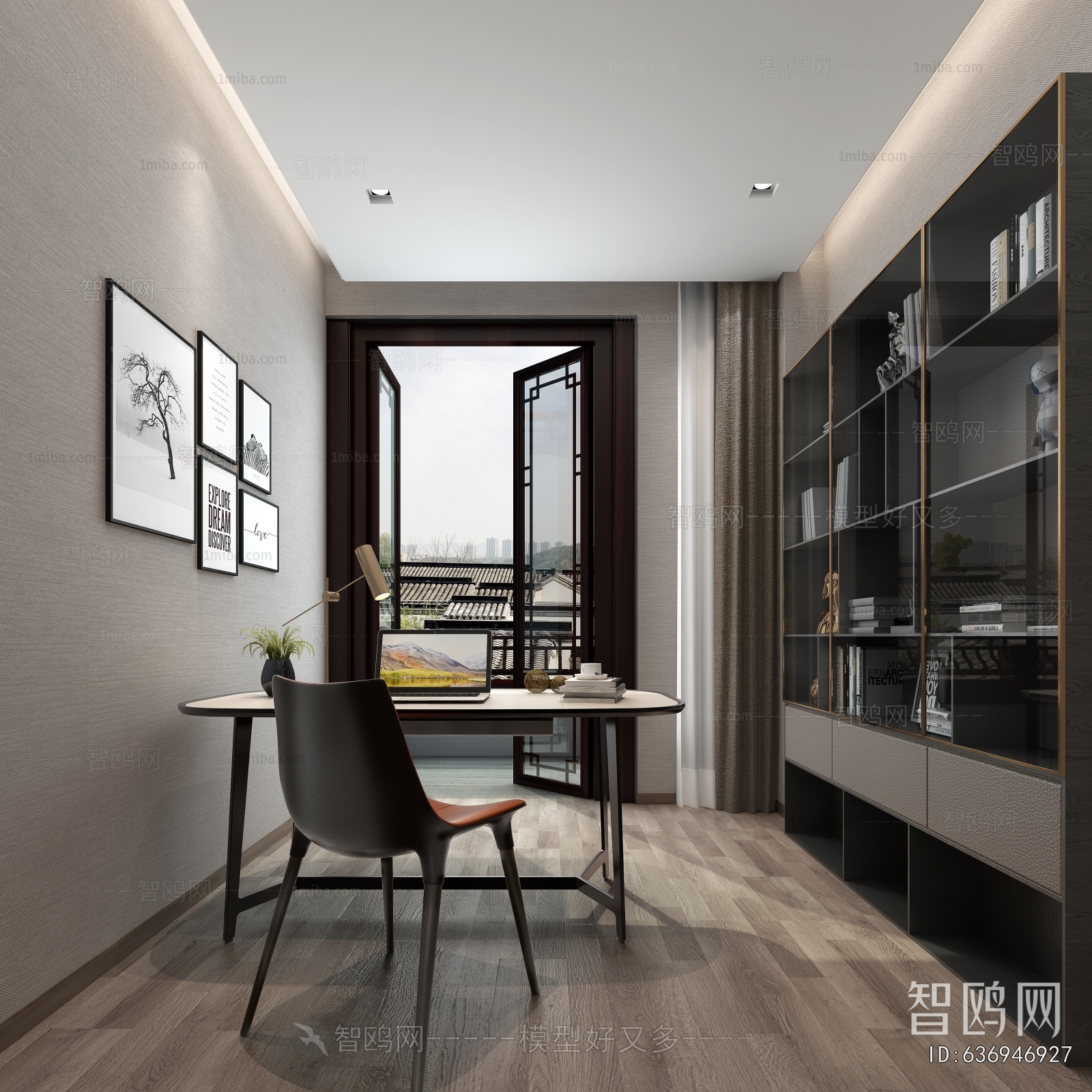 New Chinese Style Study Space