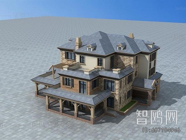 Simple European Style Detached Villa