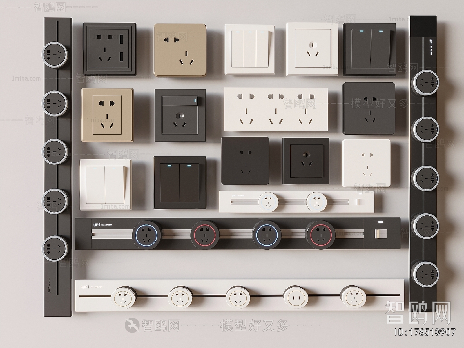Modern Switch Socket Panel