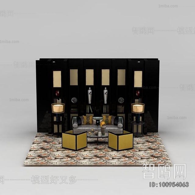 New Chinese Style Sofa Combination