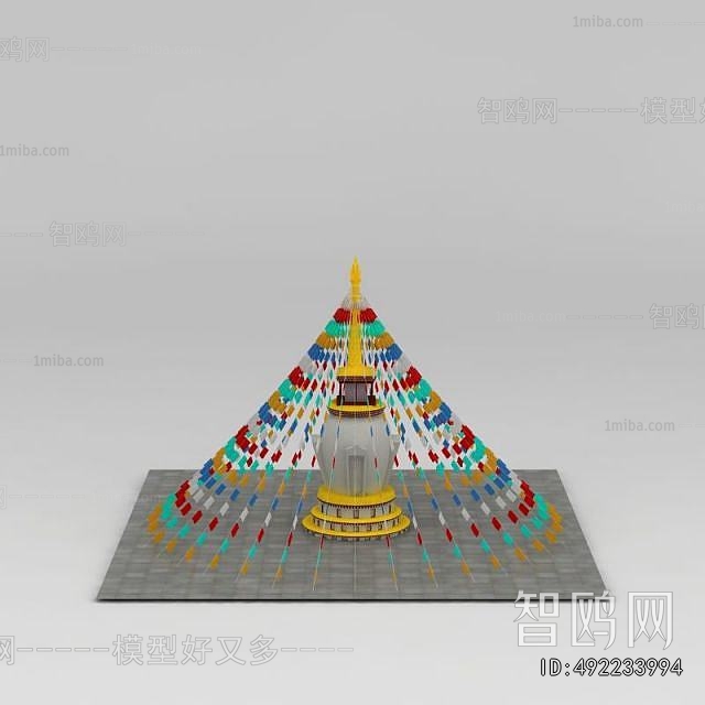 New Chinese Style Sculpture Sketch