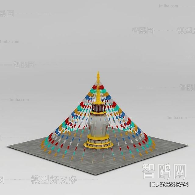 New Chinese Style Sculpture Sketch