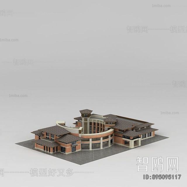 Simple European Style Appearance Of Commercial Building