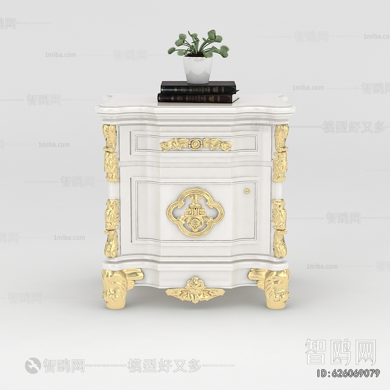 European Style Bedside Cupboard