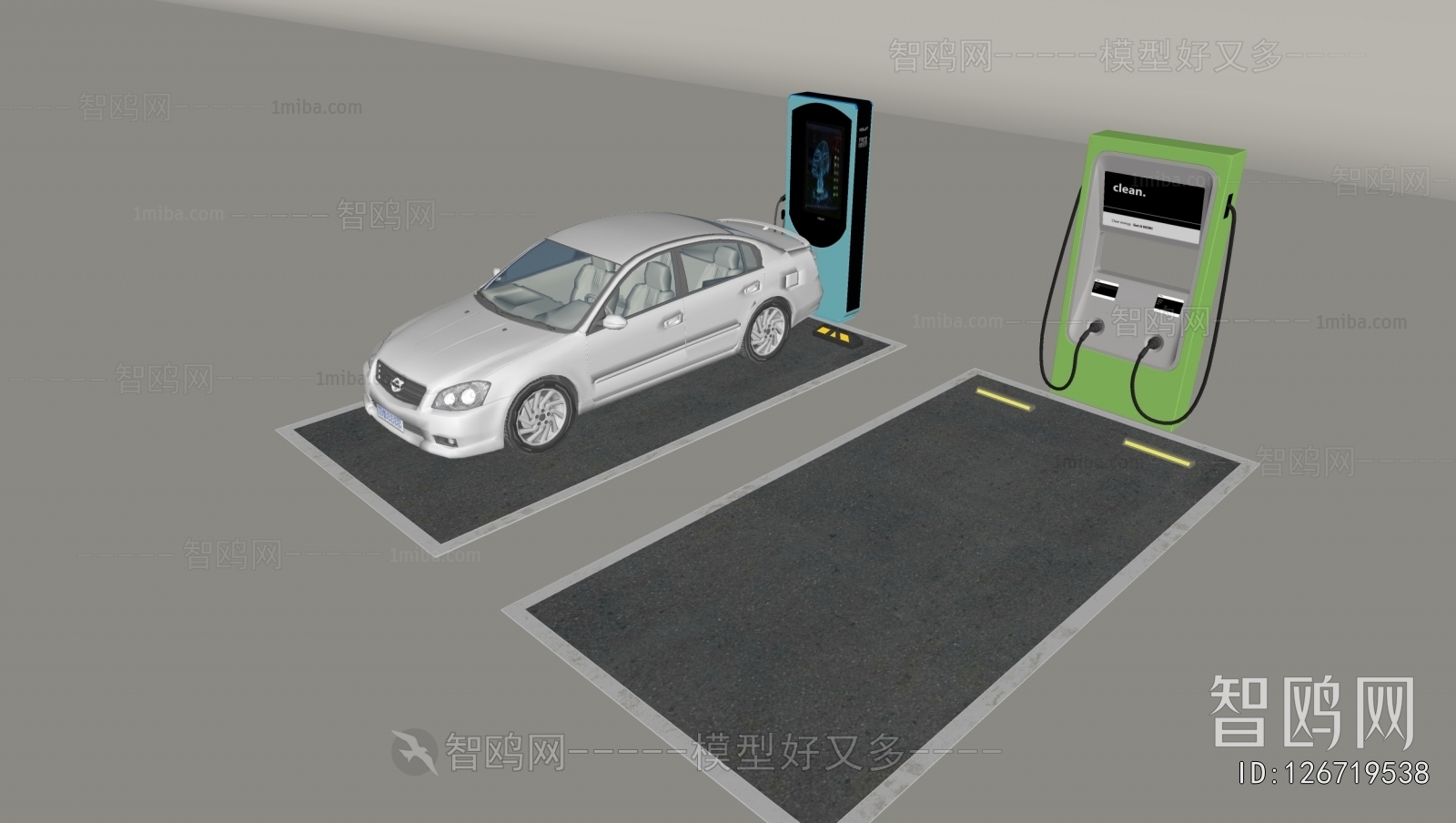 Modern Outdoor Parking Lot