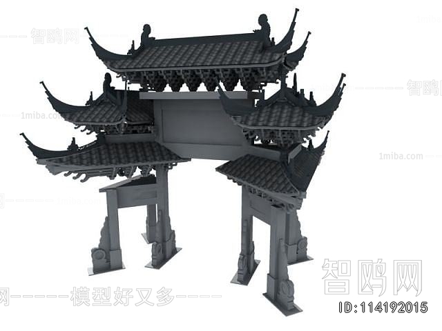 Chinese Style Ancient Architectural Buildings