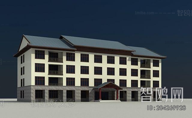 New Chinese Style Appearance Of Commercial Building