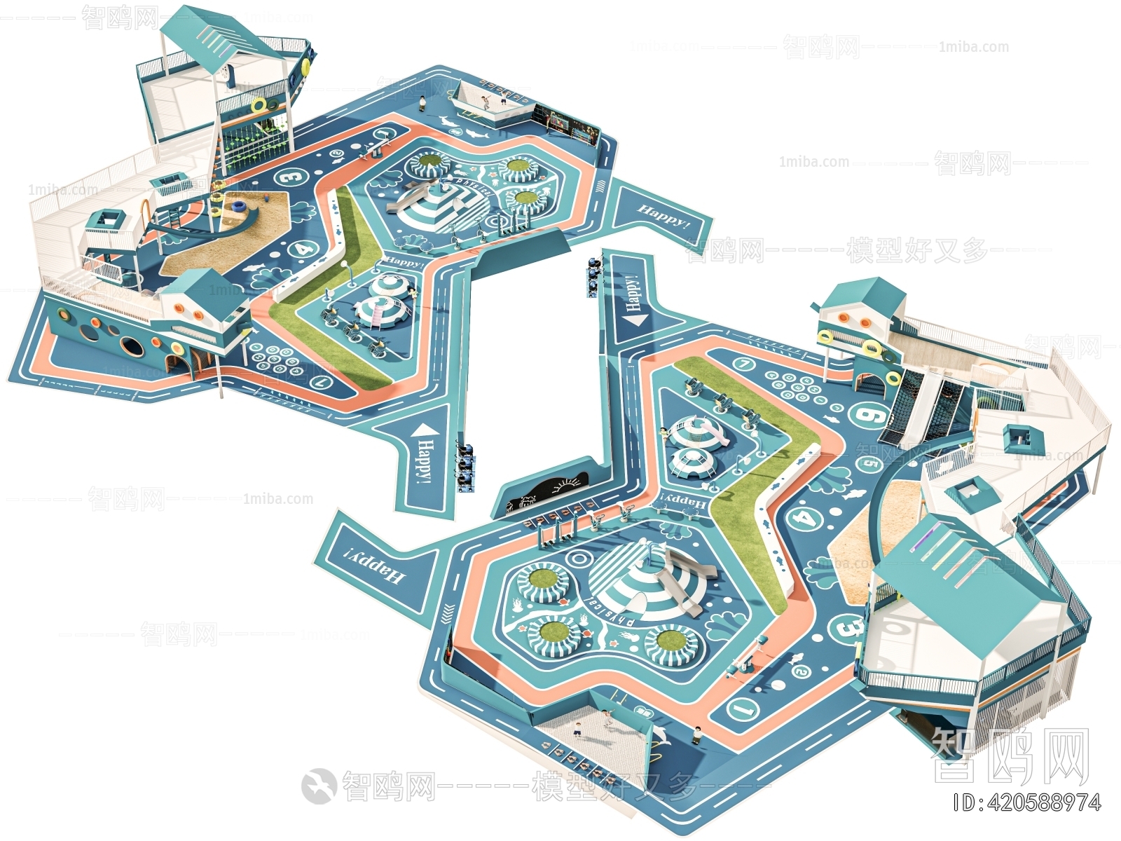 Modern Park Landscape