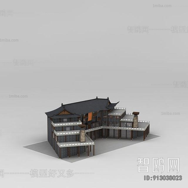 New Chinese Style Architecture Of Artistic Style