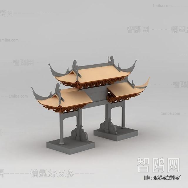 Chinese Style Ancient Architectural Buildings