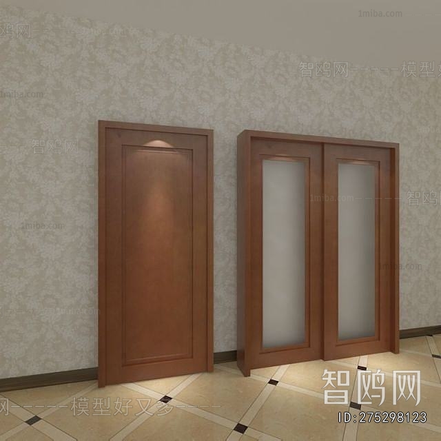 Modern Solid Wood Door