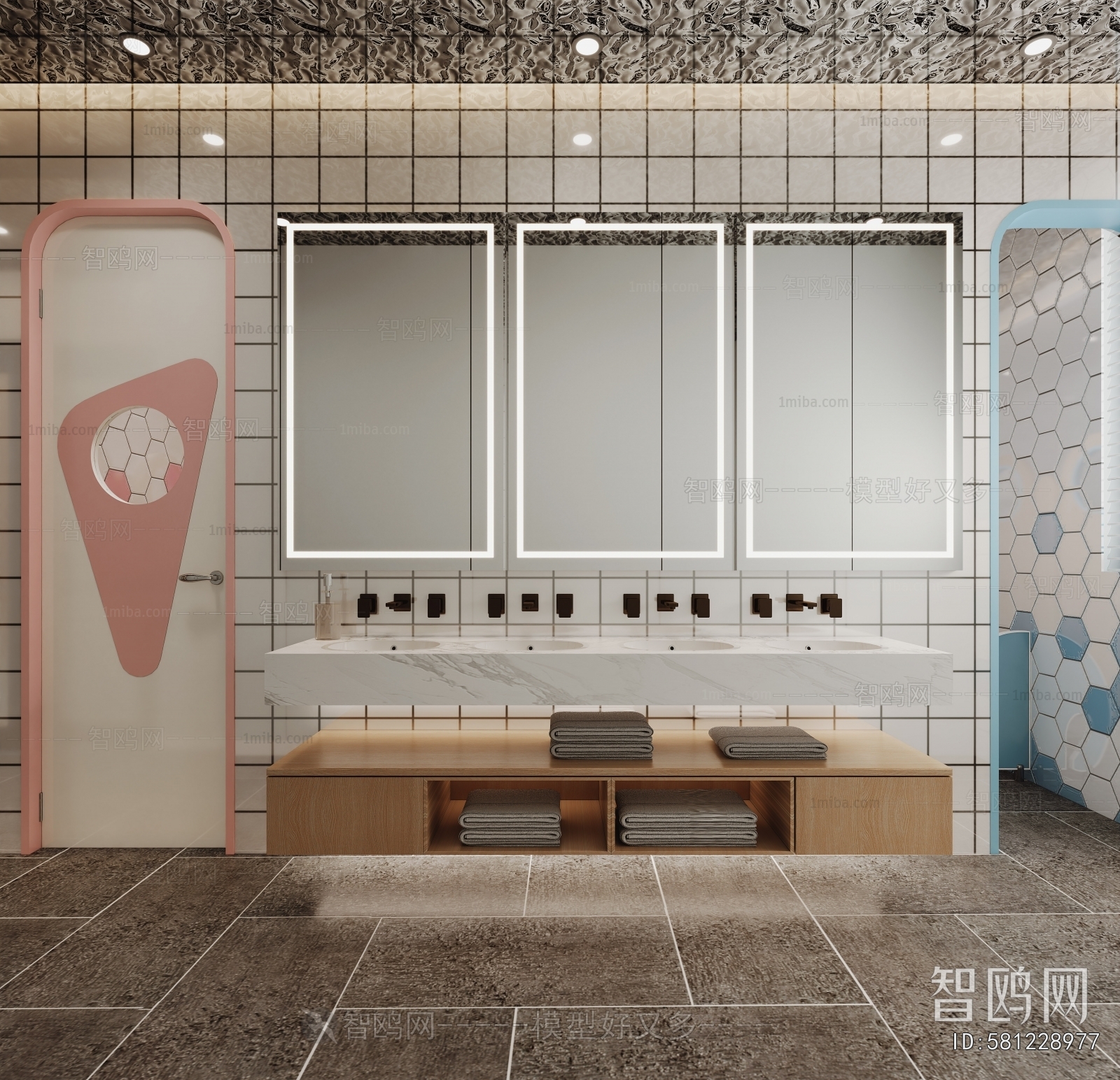 Modern Children's Restroom