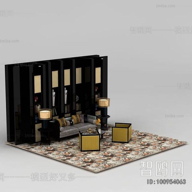 New Chinese Style Sofa Combination