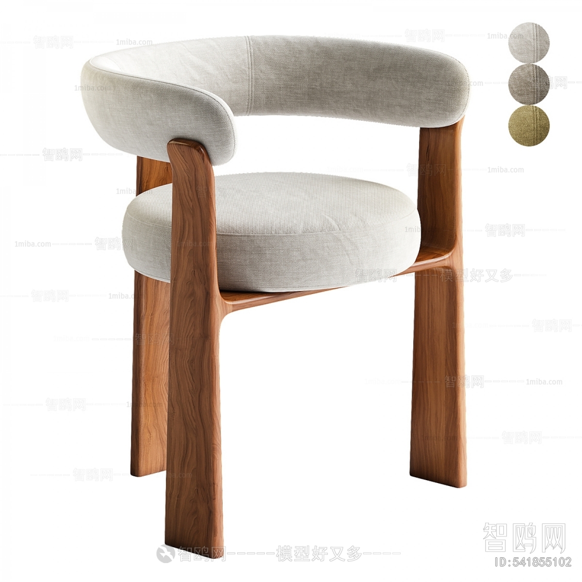 现代中古风餐椅