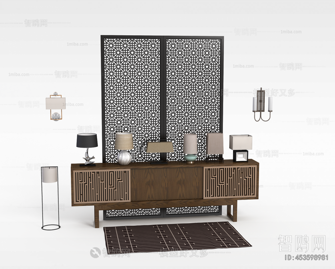 New Chinese Style TV Cabinet