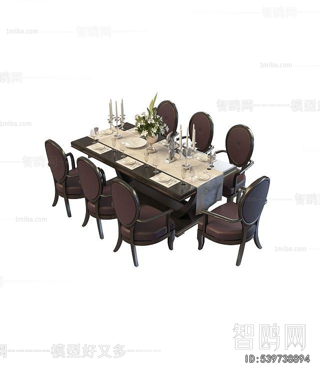 European Style Dining Table And Chairs