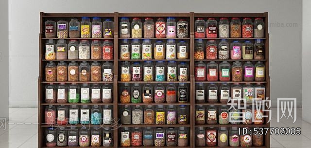 Modern Supermarket Shelf