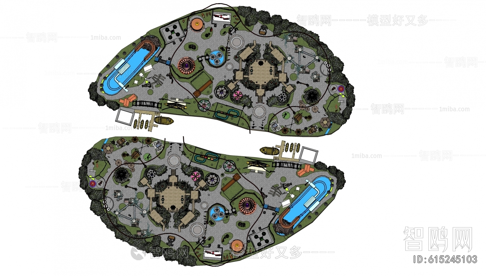 Modern Park Landscape