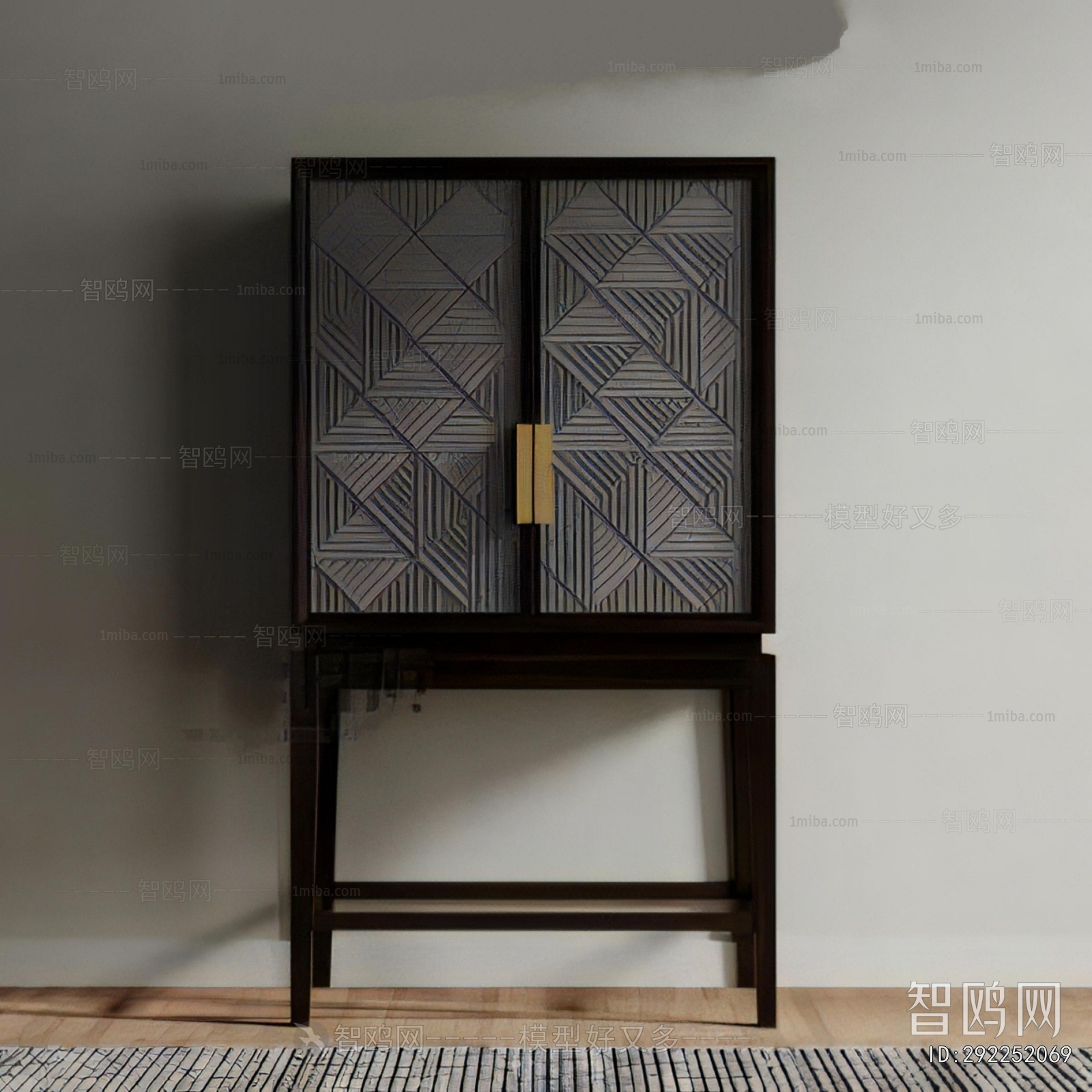 New Chinese Style Side Cabinet