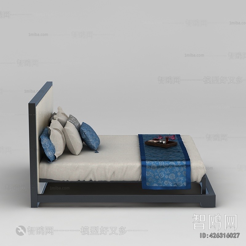 New Chinese Style Double Bed
