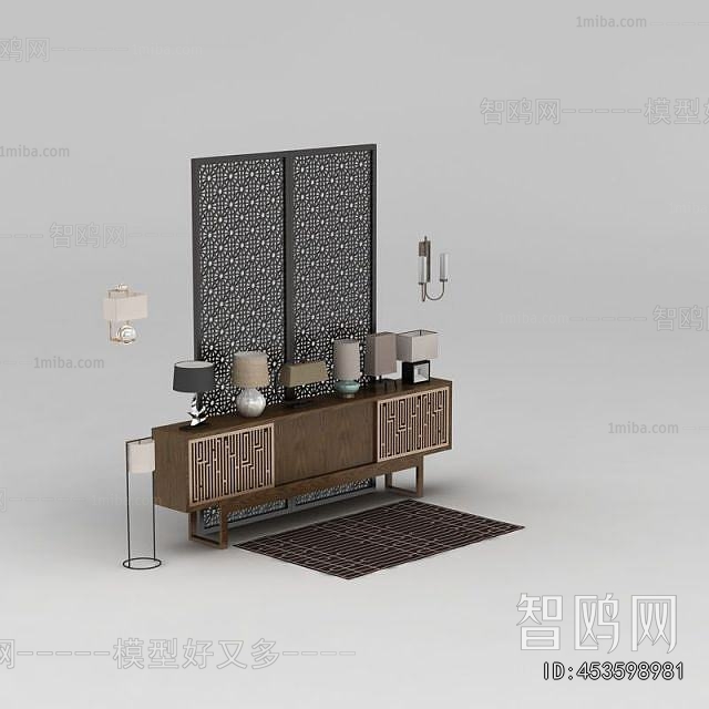 New Chinese Style TV Cabinet