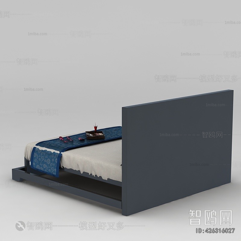 New Chinese Style Double Bed