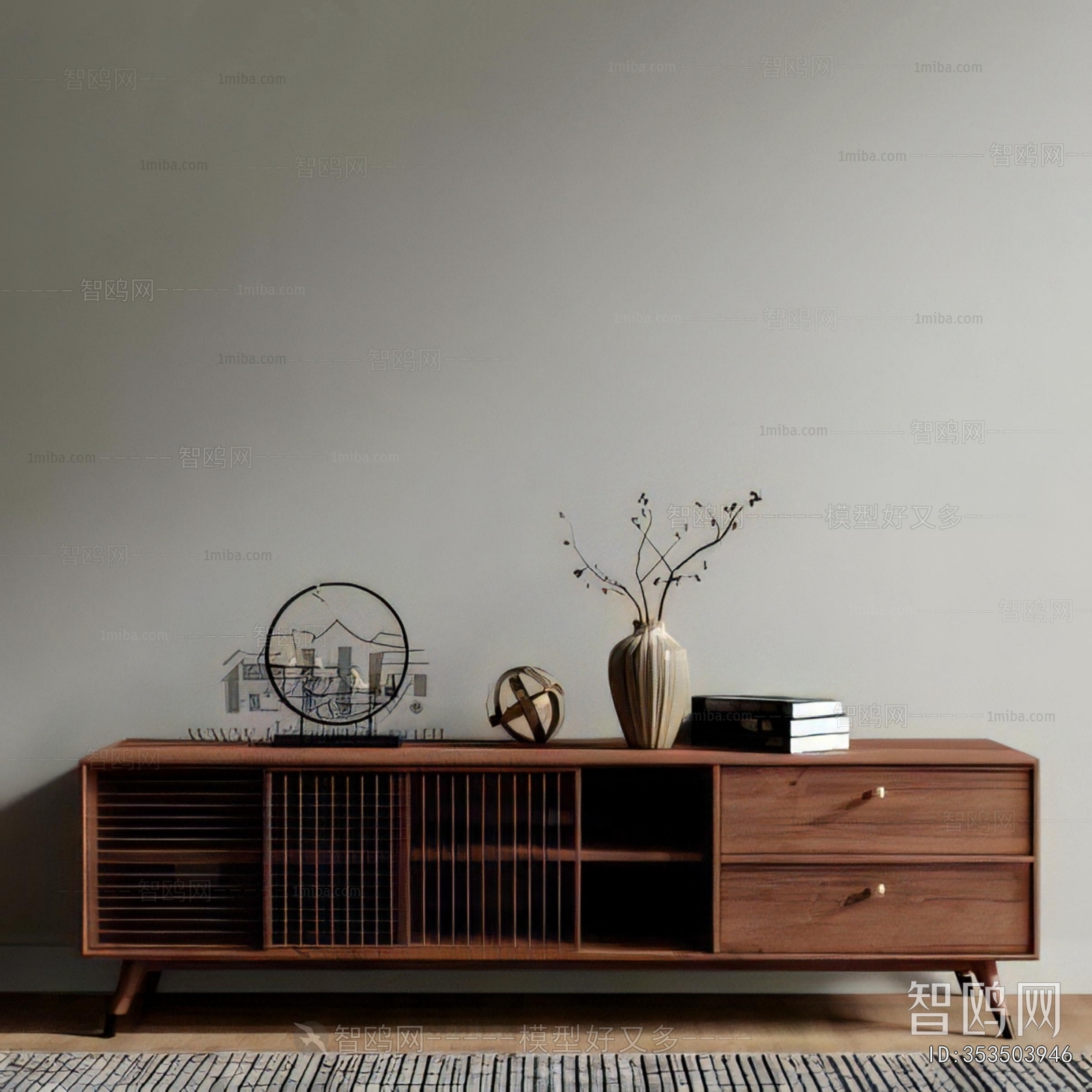 New Chinese Style TV Cabinet