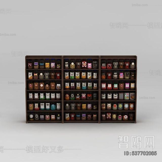 Modern Supermarket Shelf