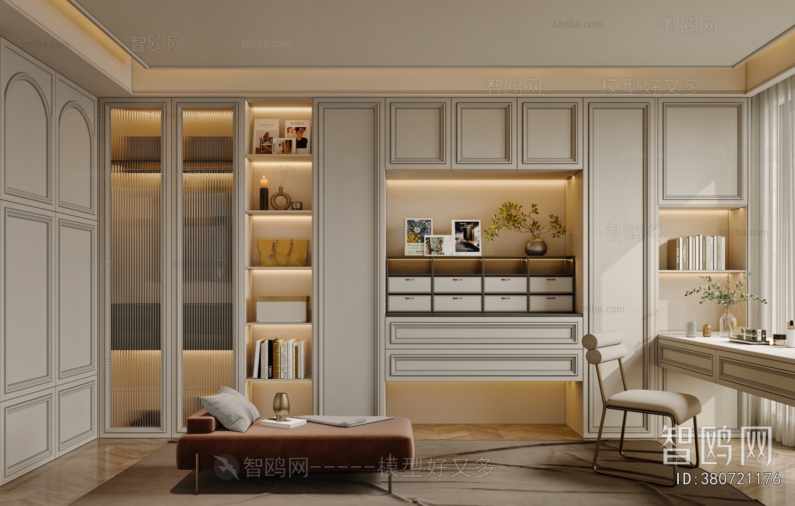 French Style Clothes Storage Area