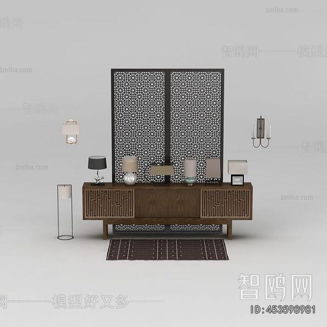 New Chinese Style TV Cabinet