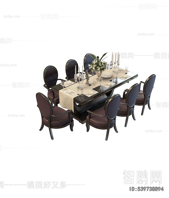 European Style Dining Table And Chairs