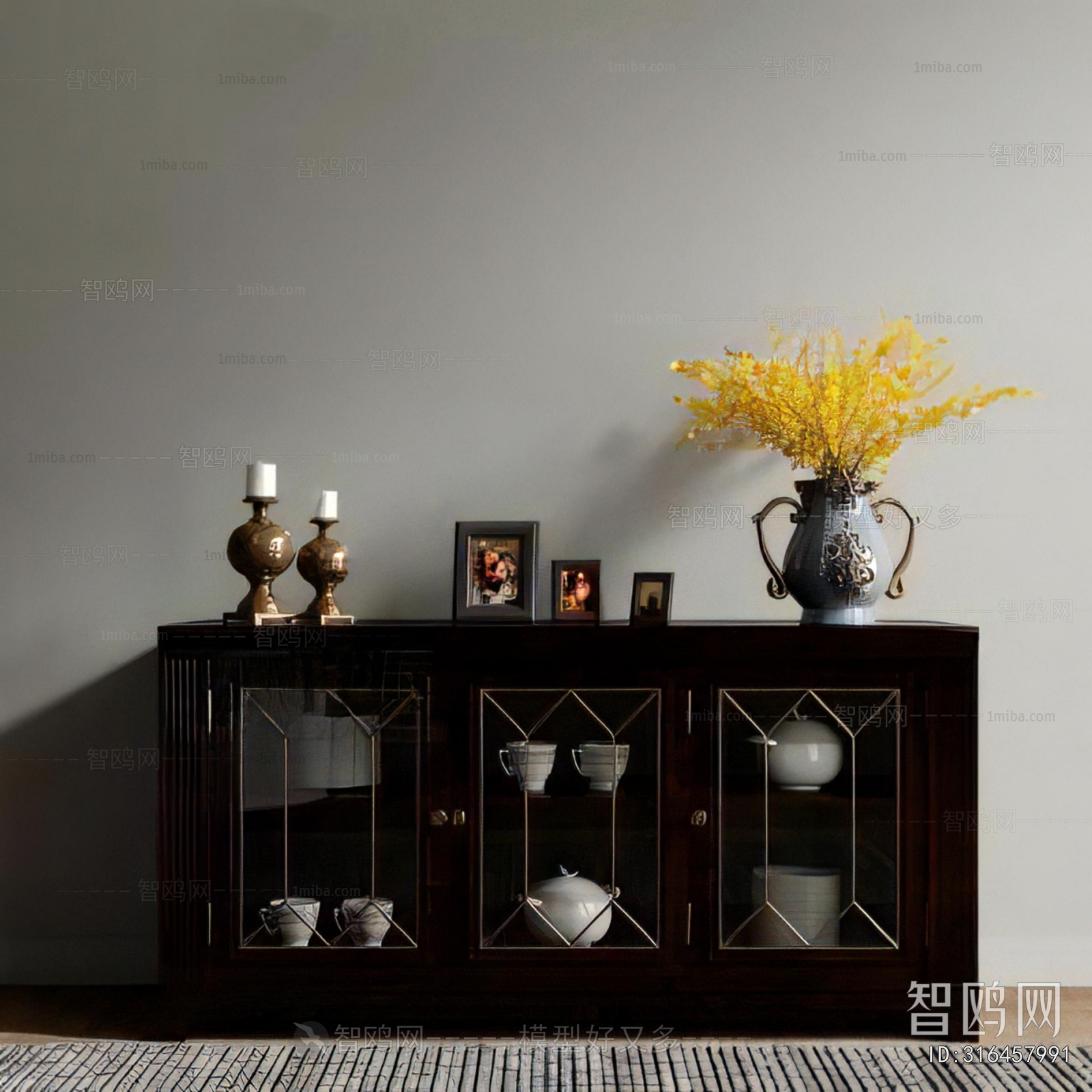 New Chinese Style Side Cabinet