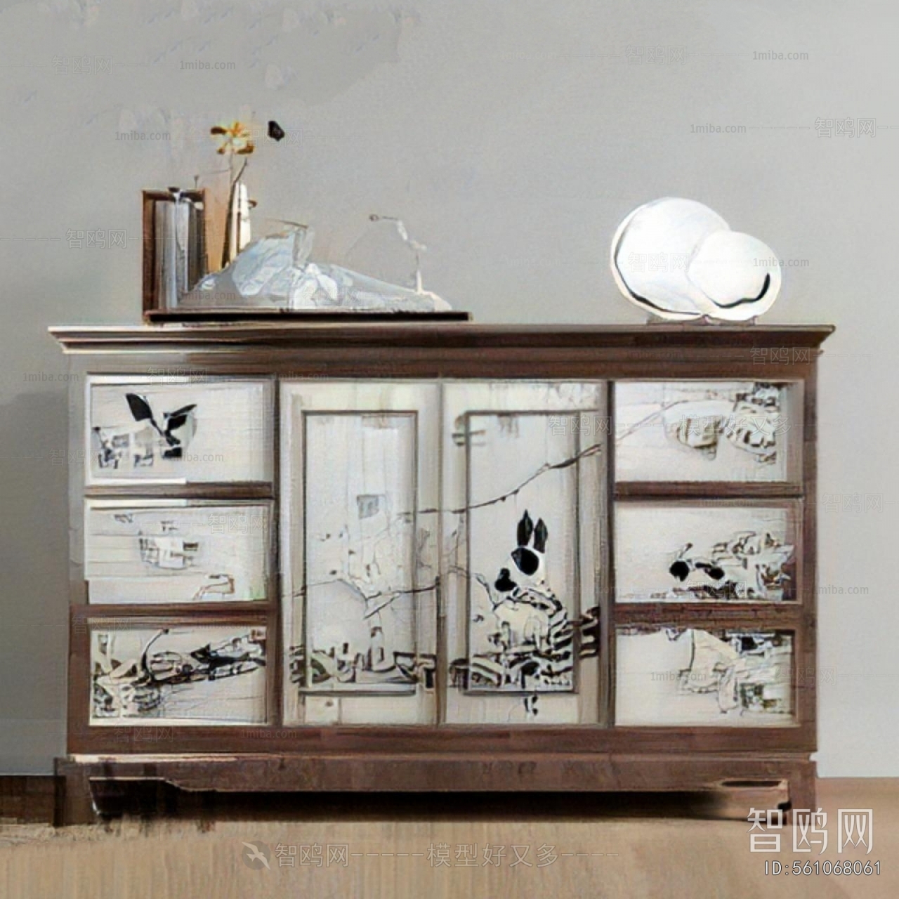 New Chinese Style Side Cabinet