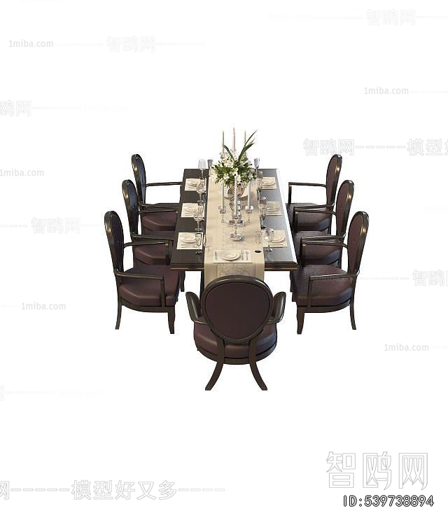 European Style Dining Table And Chairs