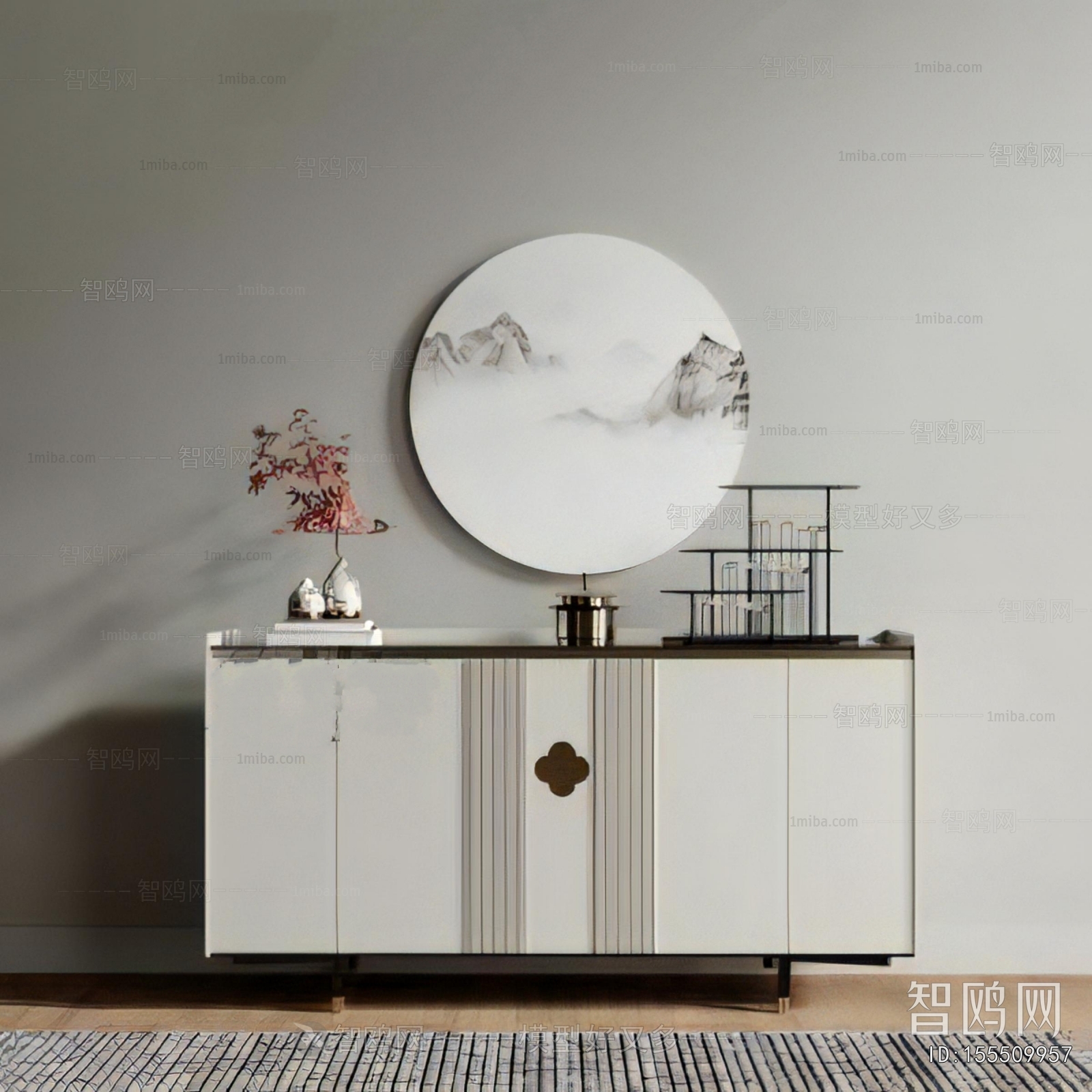 New Chinese Style Side Cabinet