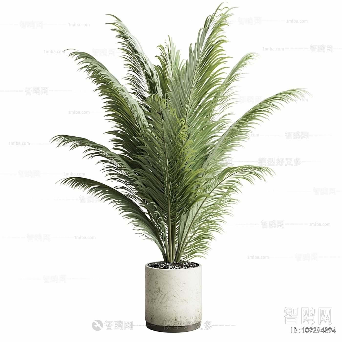 Modern Ground Green Plant Potted Plants