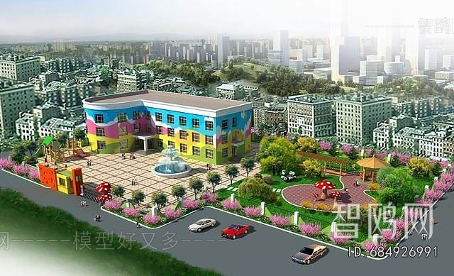 Modern Architectural Bird's-eye View Planning