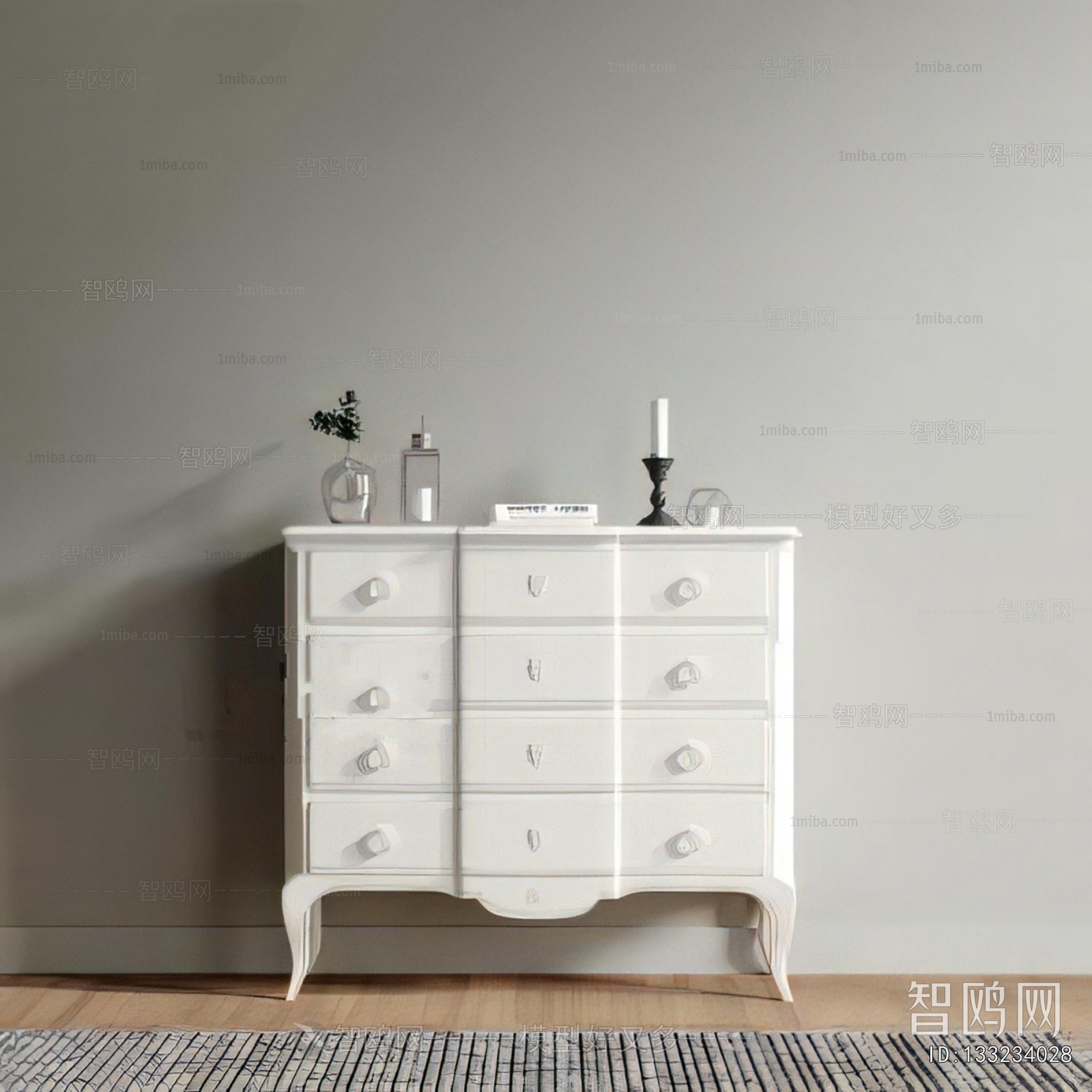 French Style Side Cabinet