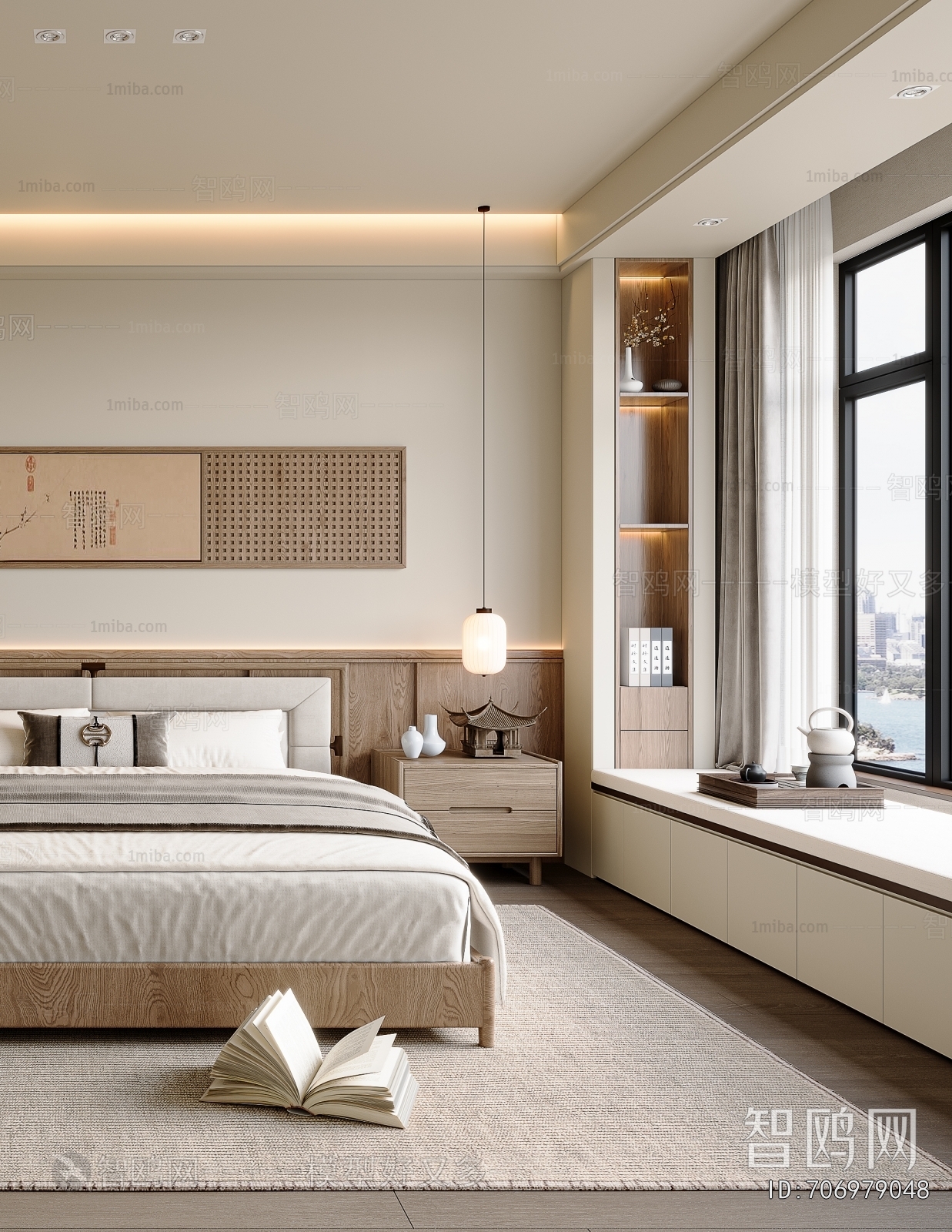 New Chinese Style Bedroom