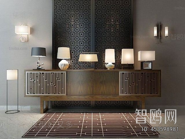 New Chinese Style TV Cabinet