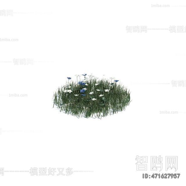 Modern Flowers And Grass